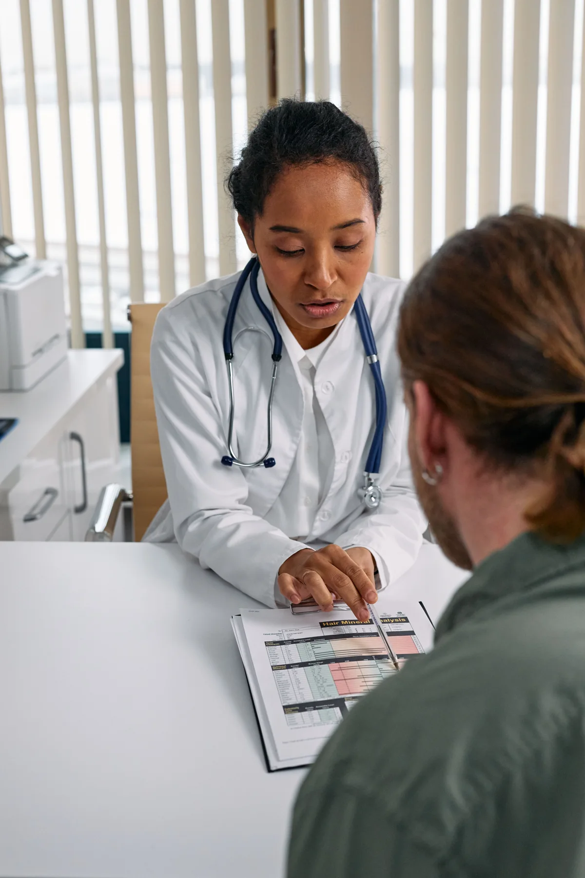 Doctor discussing care with a patient